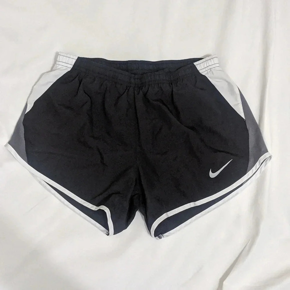 Nike Dri Fit Tempo Running Shorts, Color Black/White Size S - Picture 1 of 12